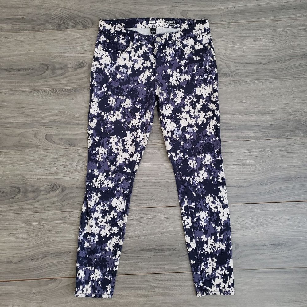 GAP Legging Skimmer Floral Mid Rise Pants Size 4